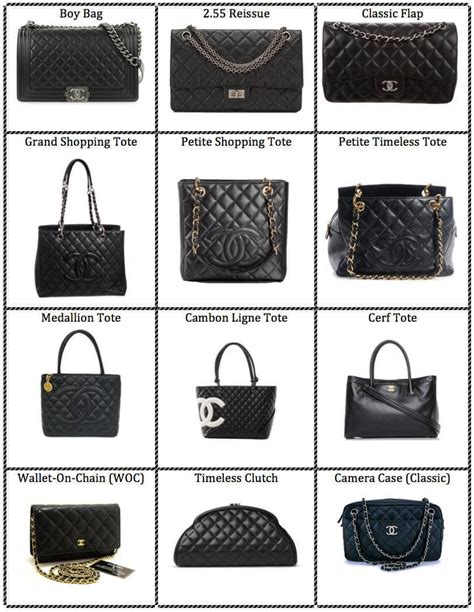 chanel bags with chanel name|list of chanel handbag styles.